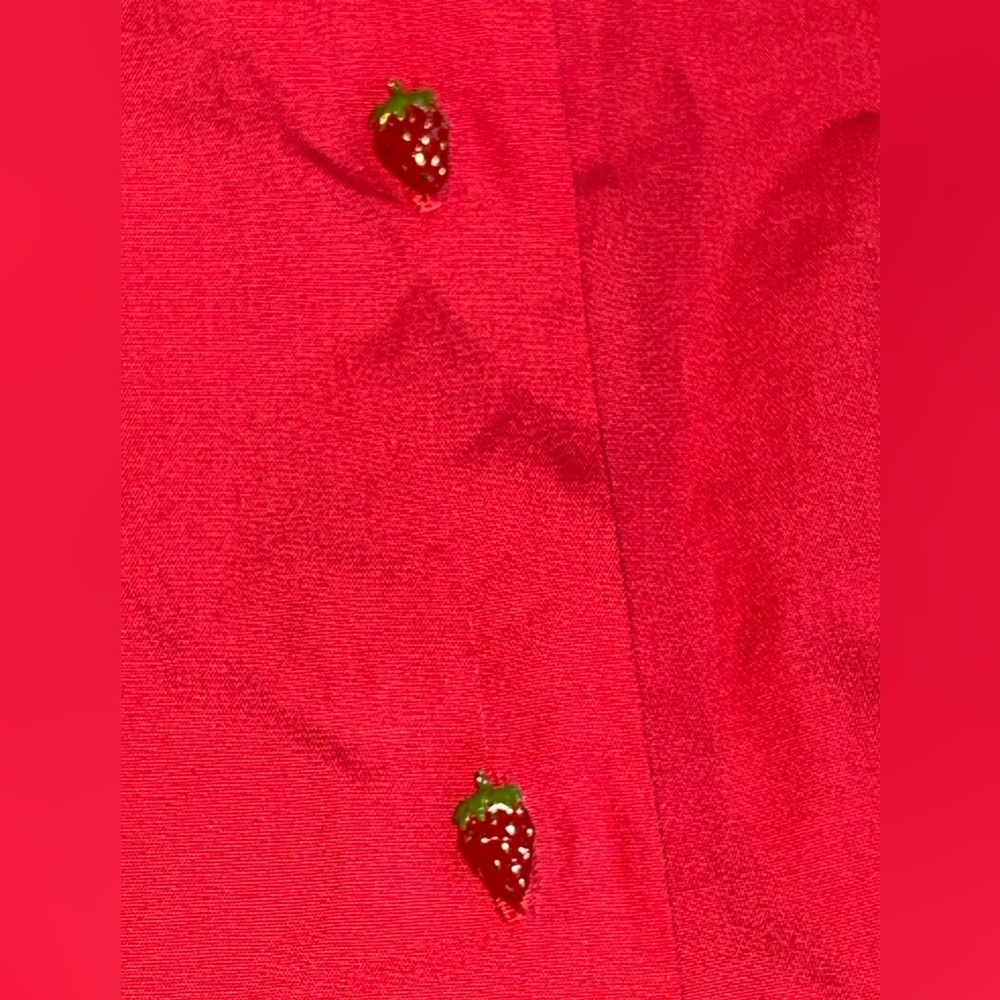 Cris Barros Strawberry Shirt Midi Dress
Red
Short Sleeve
Size 38 Medium
Brazil - Picture 3 of 13